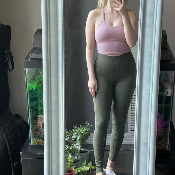 Lululemon Army Green mesh leggings - Picture 14 of 14